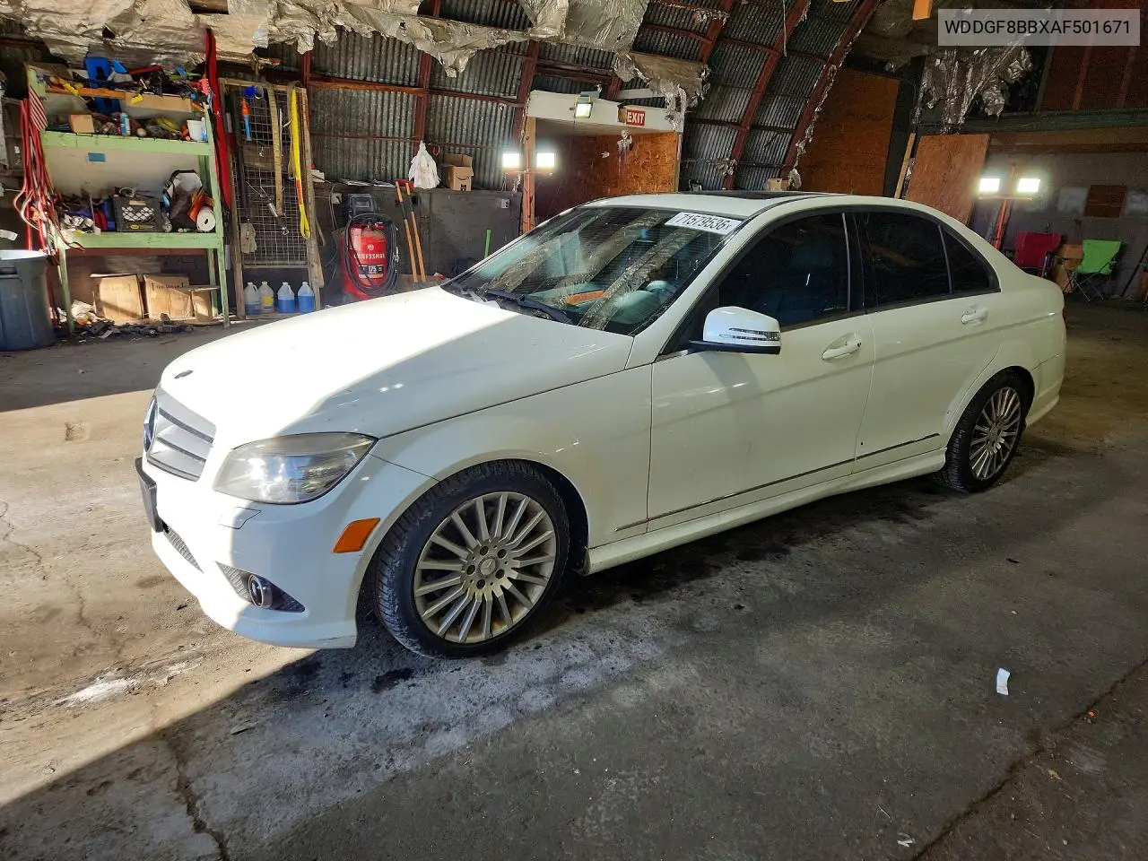 MERCEDES C-KLASSE 2010, VIN WDDGF8BBXAF501671