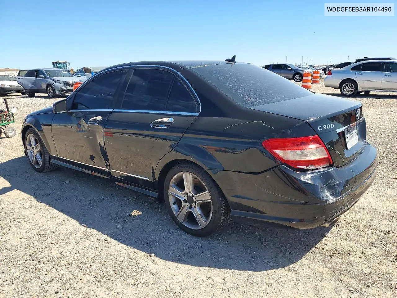 2010 MERCEDES C-KLASSE VIN WDDGF5EB3AR104490 — фото 2