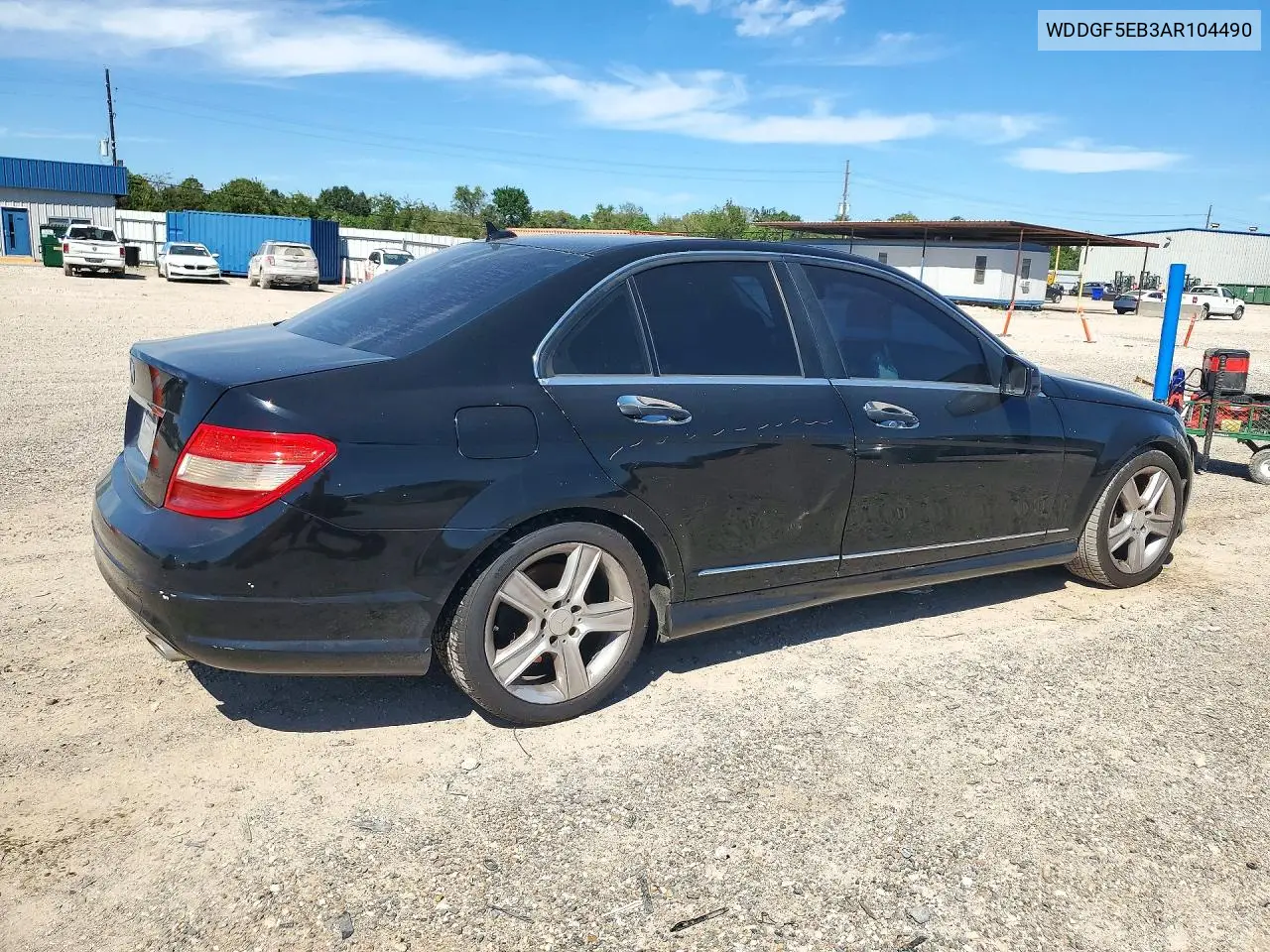2010 MERCEDES C-KLASSE VIN WDDGF5EB3AR104490 — фото 3