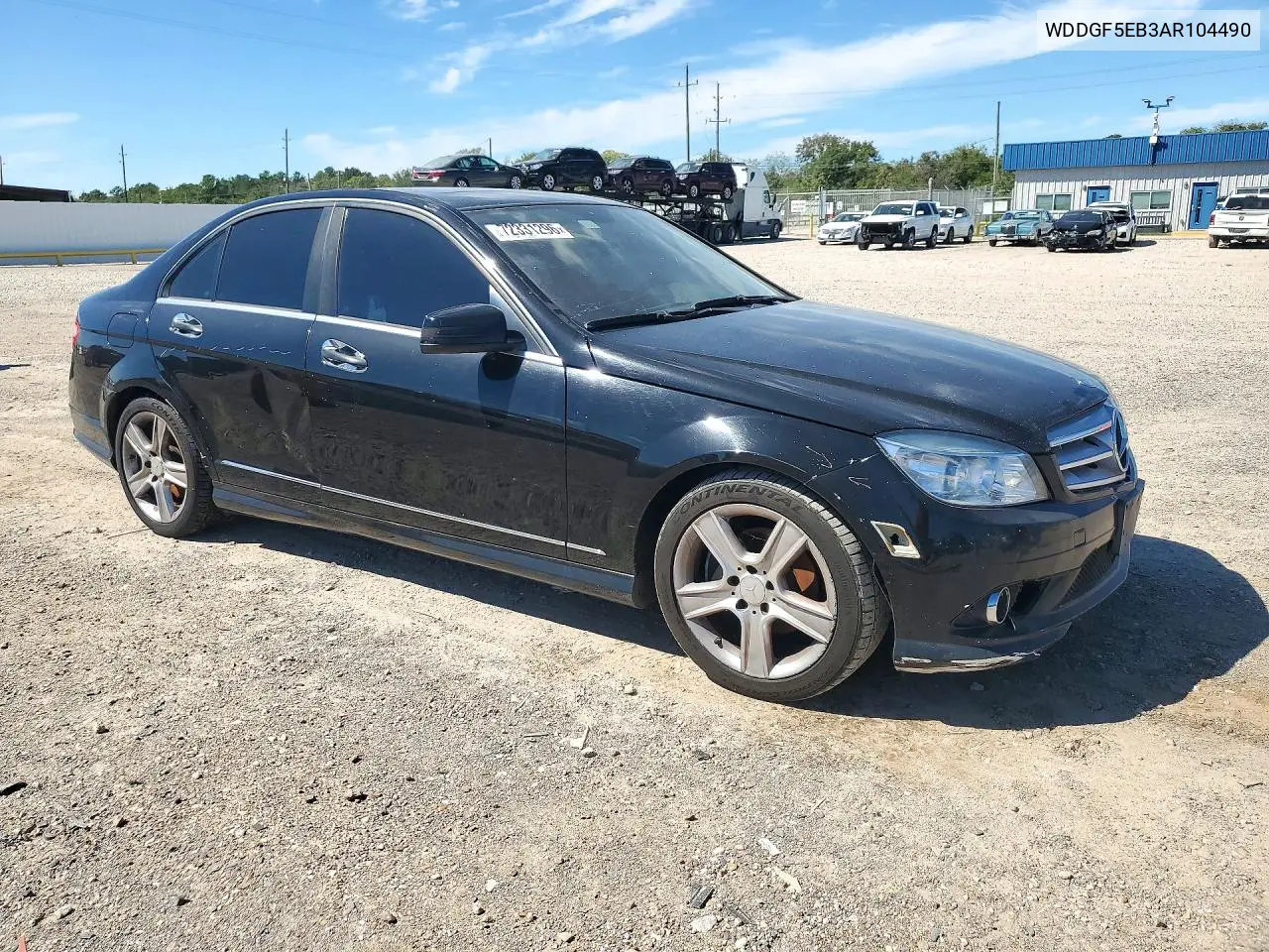 2010 MERCEDES C-KLASSE VIN WDDGF5EB3AR104490 — фото 4