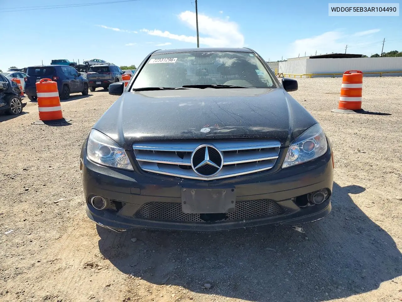 2010 MERCEDES C-KLASSE VIN WDDGF5EB3AR104490 — фото 5