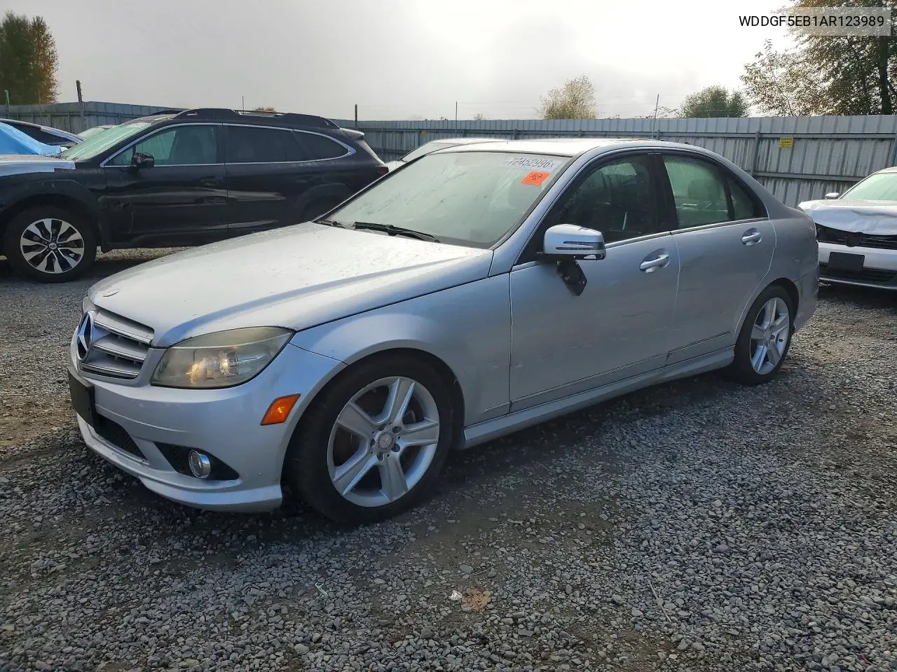 MERCEDES C-KLASSE 2010, VIN WDDGF5EB1AR123989