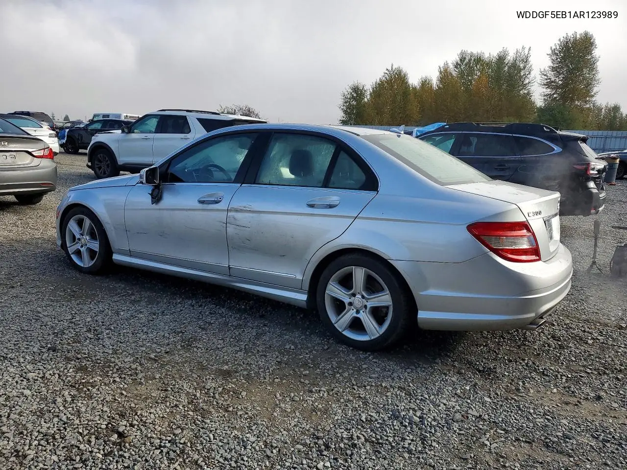 2010 MERCEDES C-KLASSE VIN WDDGF5EB1AR123989 — фото 2
