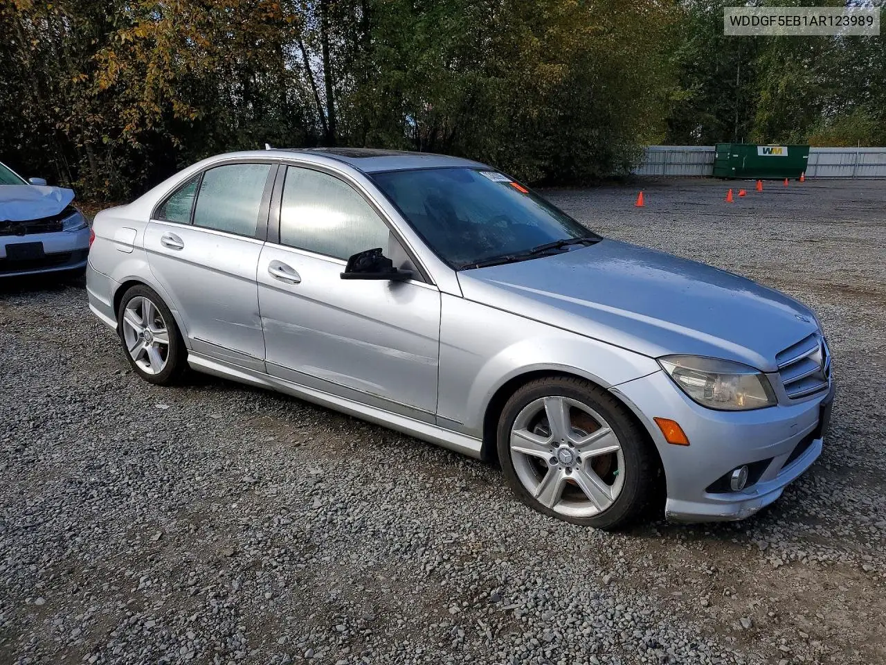 2010 MERCEDES C-KLASSE VIN WDDGF5EB1AR123989 — фото 4