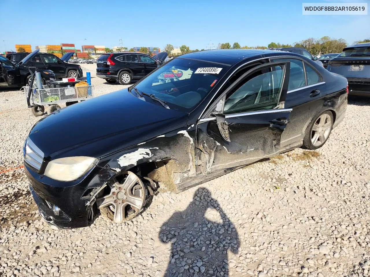 MERCEDES C-KLASSE 2010, VIN WDDGF8BB2AR105619