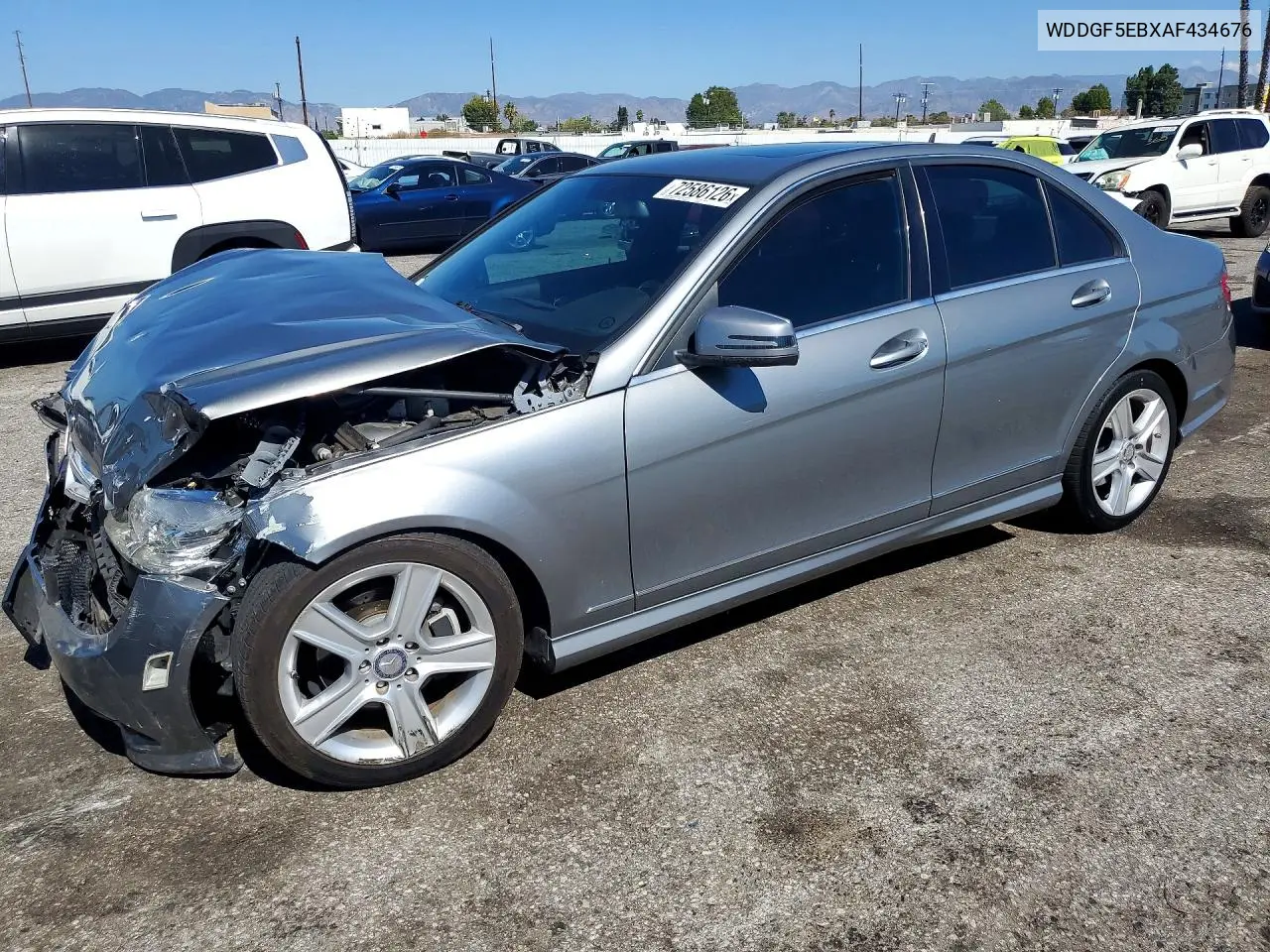 MERCEDES C-KLASSE 2010, VIN WDDGF5EBXAF434676