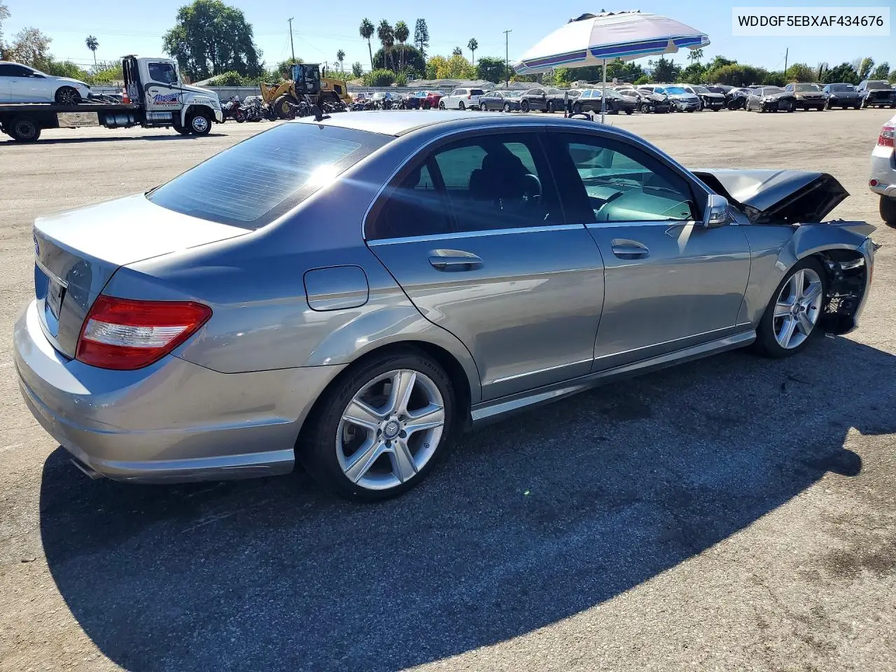 2010 MERCEDES C-KLASSE VIN WDDGF5EBXAF434676 — фото 3