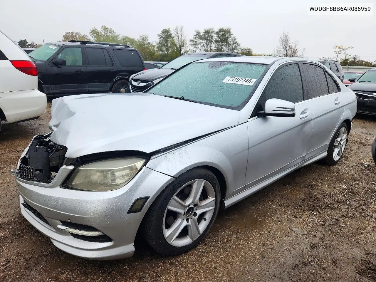 MERCEDES C-KLASSE 2010, VIN WDDGF8BB6AR086959