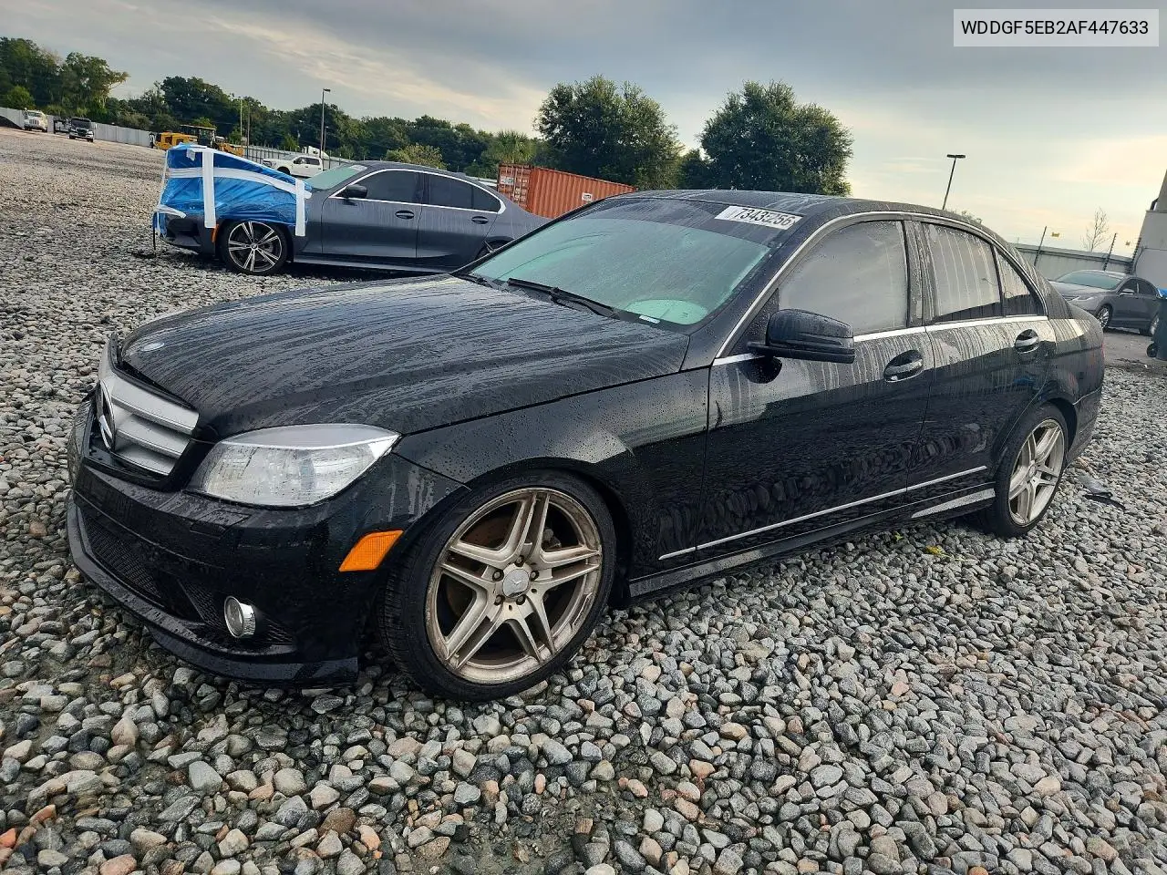 MERCEDES C-KLASSE 2010, VIN WDDGF5EB2AF447633
