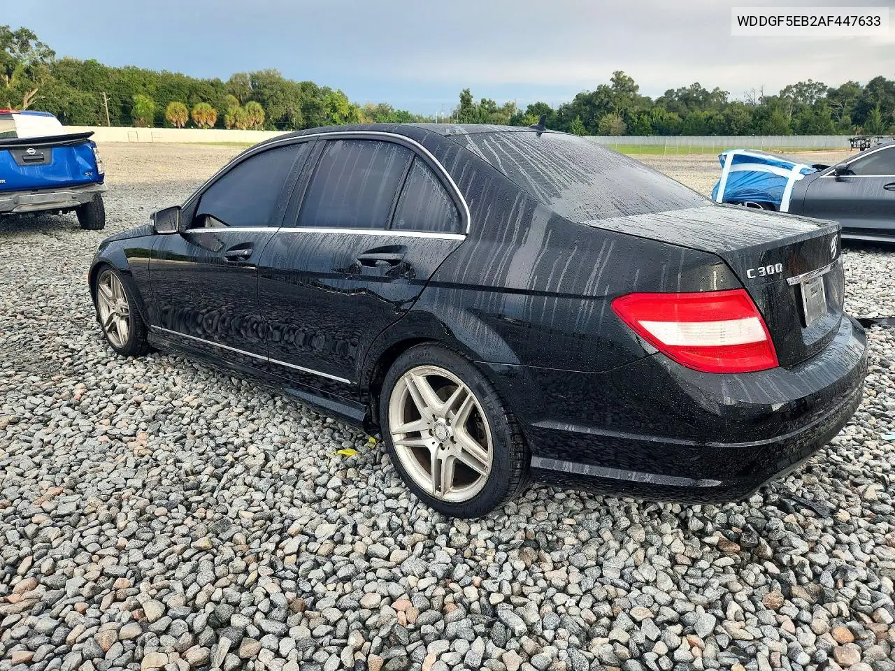 2010 MERCEDES C-KLASSE VIN WDDGF5EB2AF447633 — фото 2