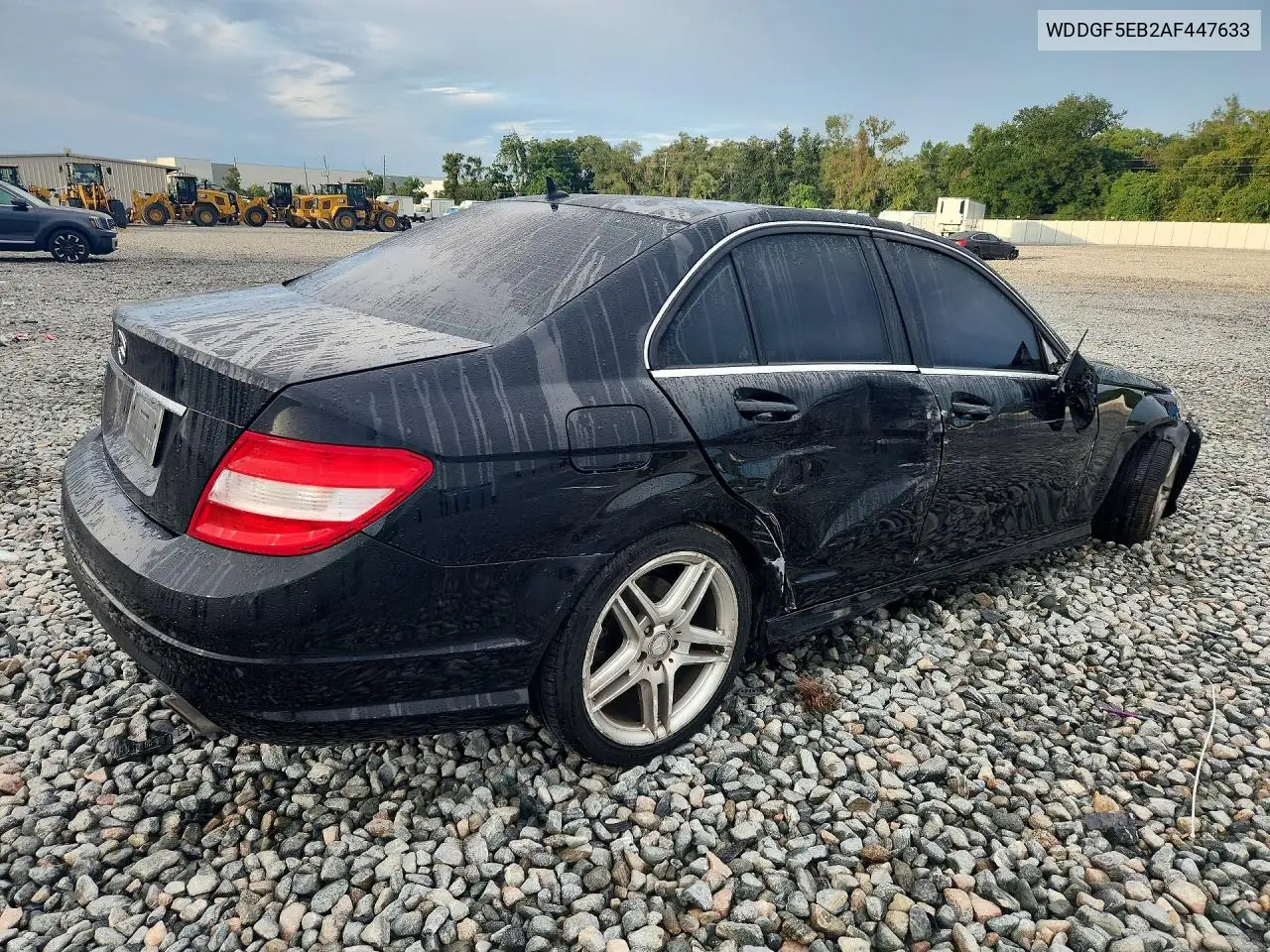2010 MERCEDES C-KLASSE VIN WDDGF5EB2AF447633 — фото 3