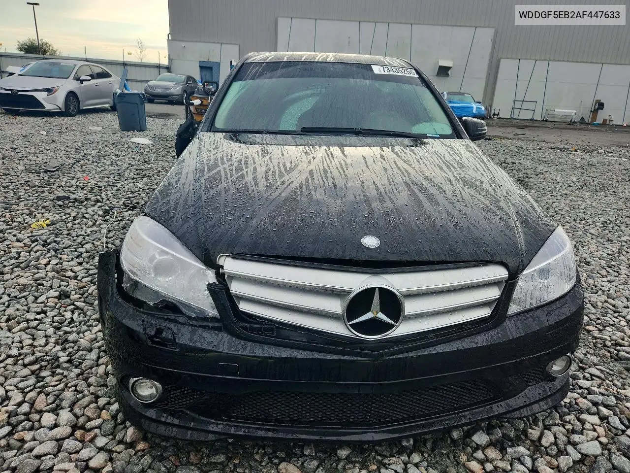 2010 MERCEDES C-KLASSE VIN WDDGF5EB2AF447633 — фото 5