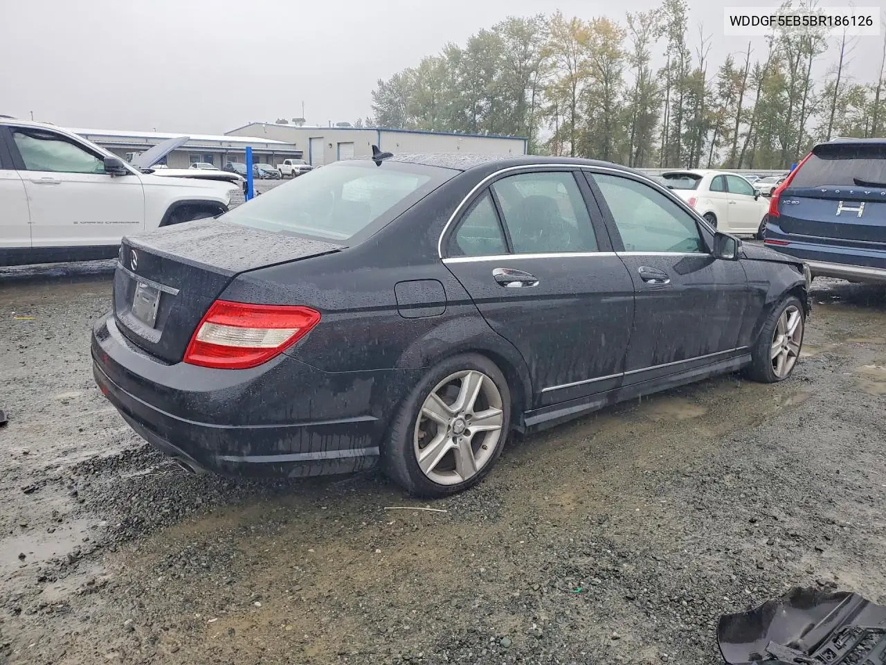 2011 MERCEDES C-KLASSE VIN WDDGF5EB5BR186126 — фото 3