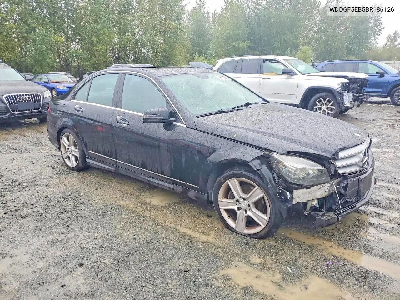 2011 MERCEDES C-KLASSE VIN WDDGF5EB5BR186126 — фото 4