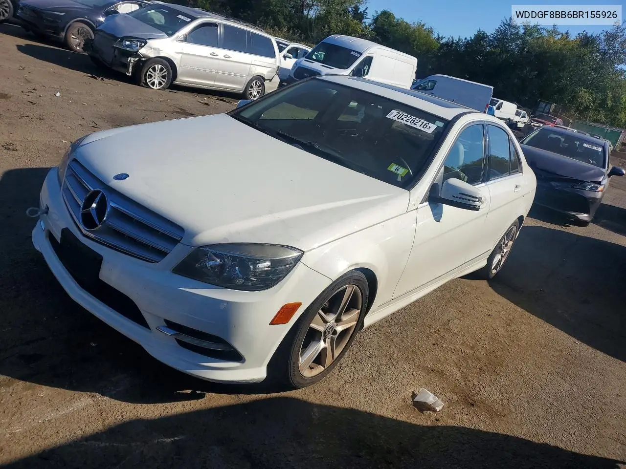 MERCEDES C-KLASSE 2011, VIN WDDGF8BB6BR155926