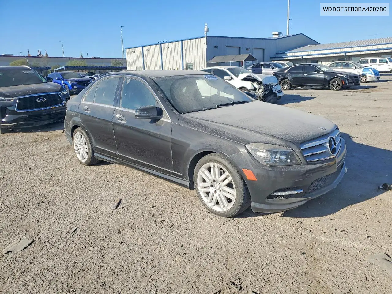 2011 MERCEDES C-KLASSE VIN WDDGF5EB3BA420780 — фото 4