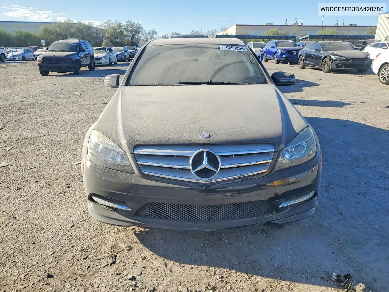 2011 MERCEDES C-KLASSE VIN WDDGF5EB3BA420780 — фото 5