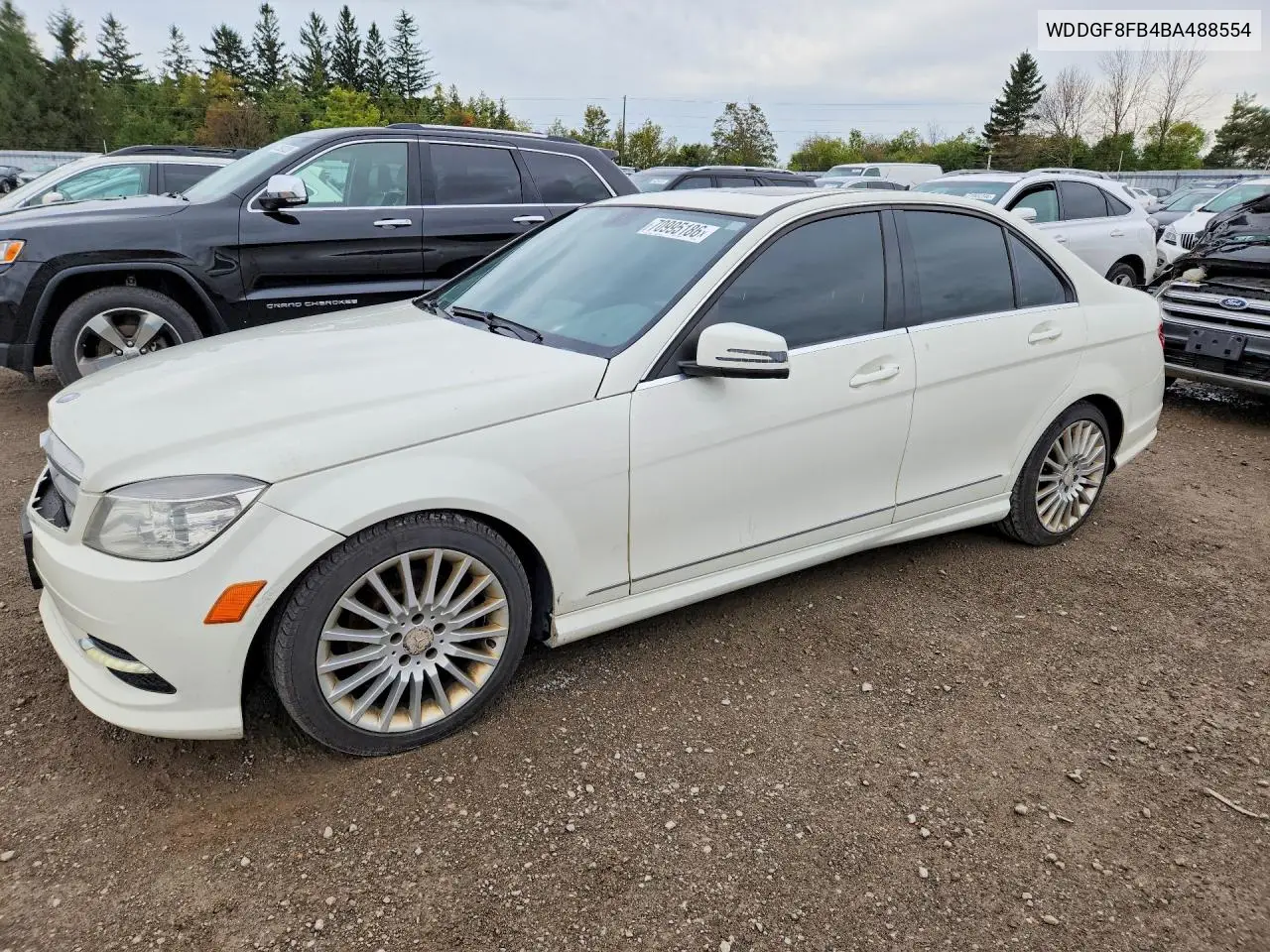 MERCEDES C-KLASSE 2011, VIN WDDGF8FB4BA488554
