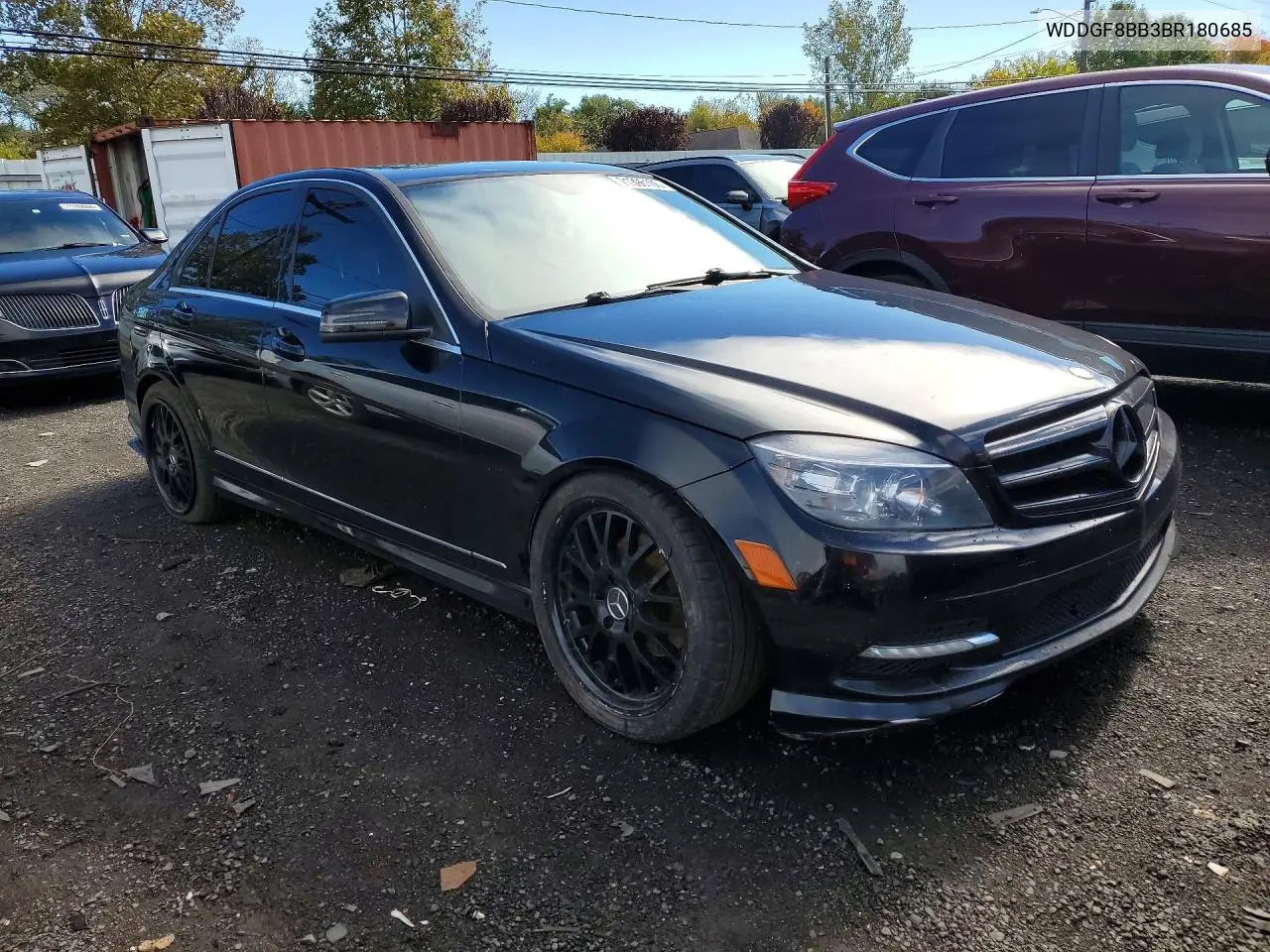 2011 MERCEDES C-KLASSE VIN WDDGF8BB3BR180685 — фото 4