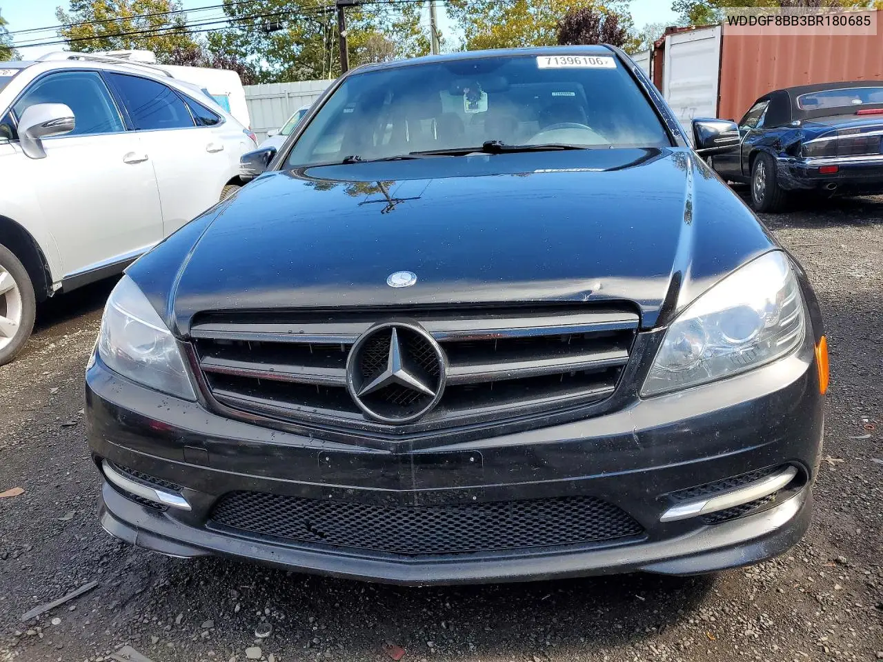 2011 MERCEDES C-KLASSE VIN WDDGF8BB3BR180685 — фото 5