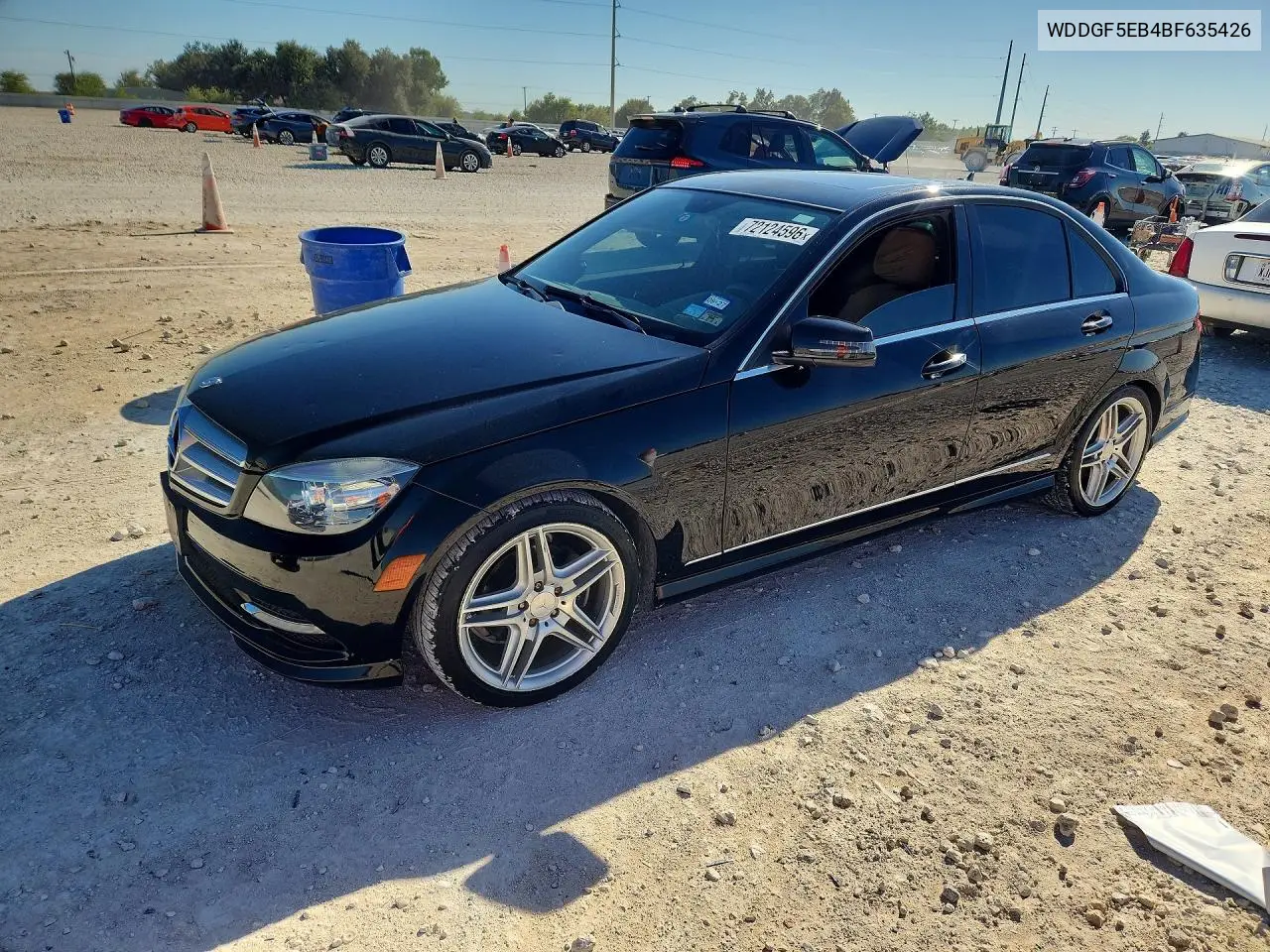 MERCEDES C-KLASSE 2011, VIN WDDGF5EB4BF635426