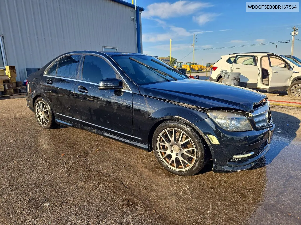 2011 MERCEDES C-KLASSE VIN WDDGF5EB0BR167564 — фото 4