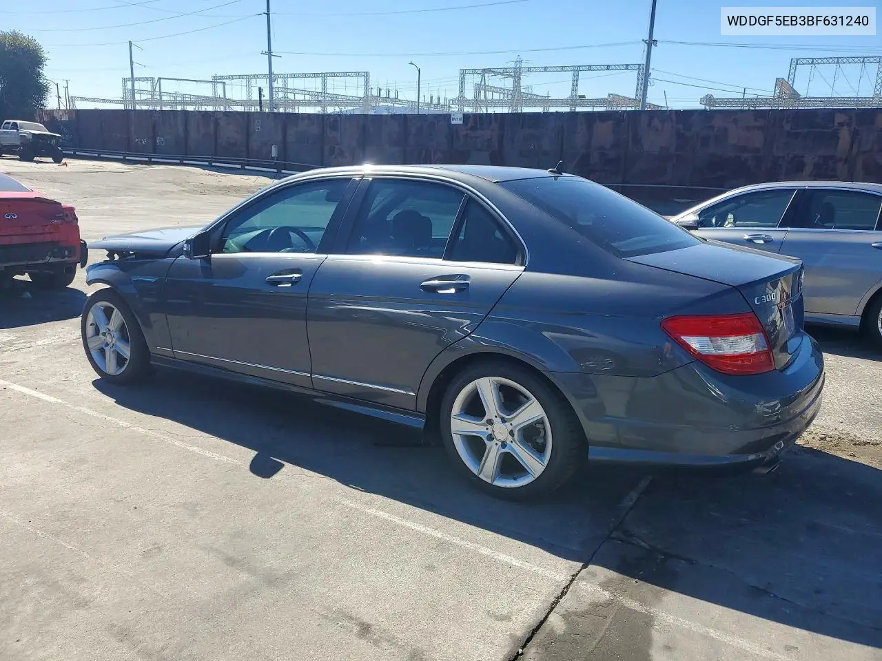 2011 MERCEDES C-KLASSE VIN WDDGF5EB3BF631240 — фото 2