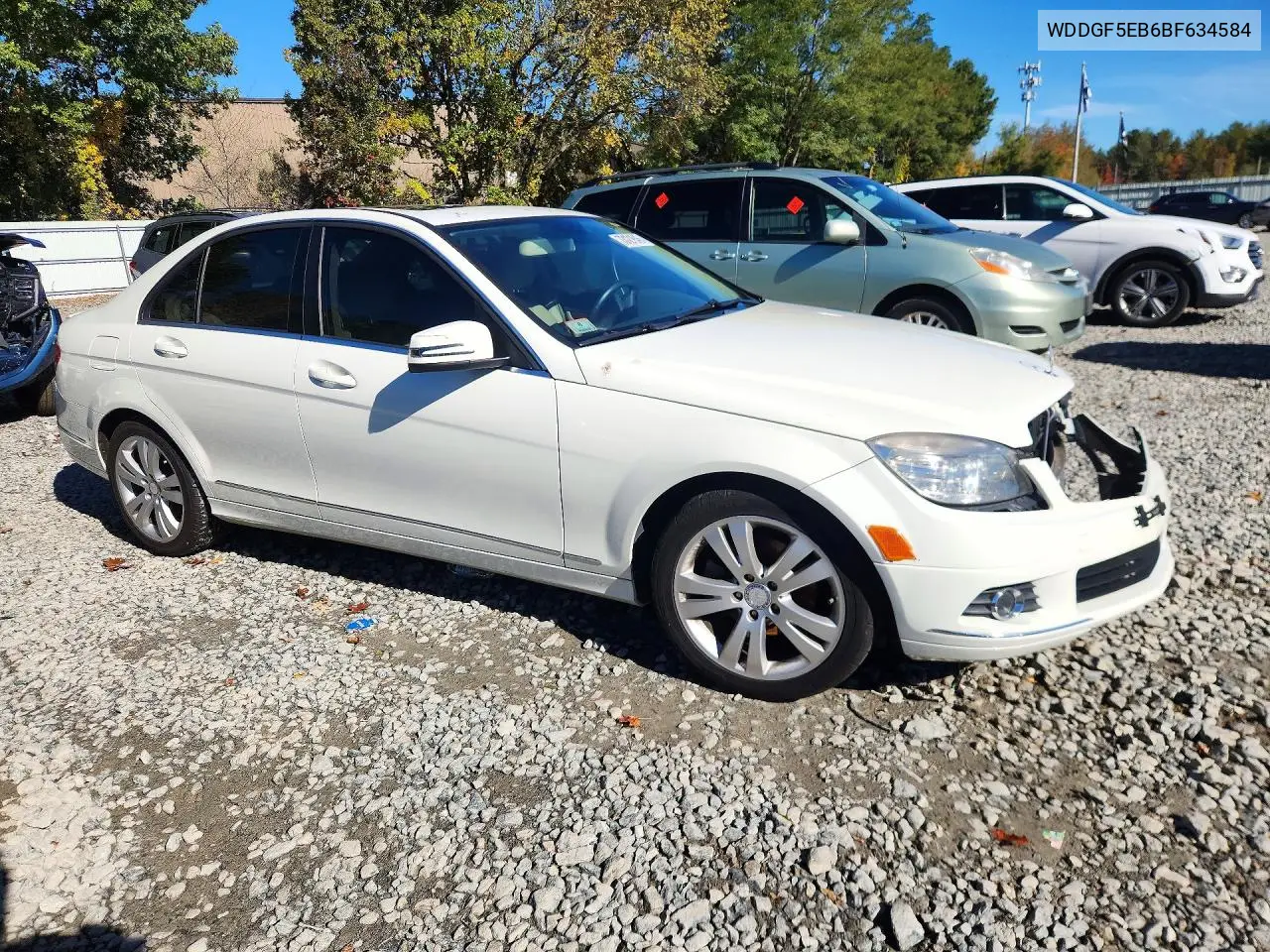 2011 MERCEDES C-KLASSE VIN WDDGF5EB6BF634584 — фото 4