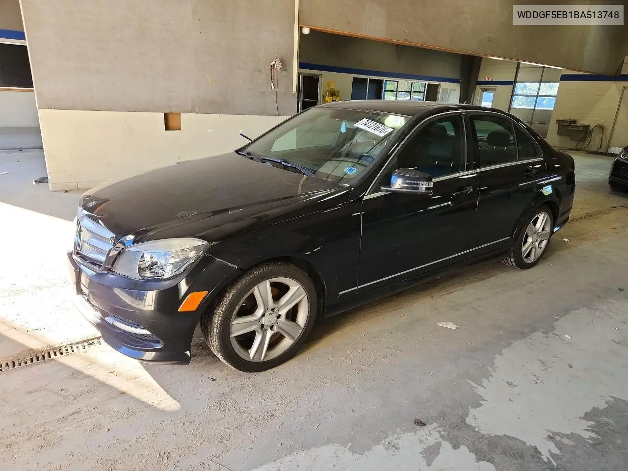 MERCEDES C-KLASSE 2011, VIN WDDGF5EB1BA513748