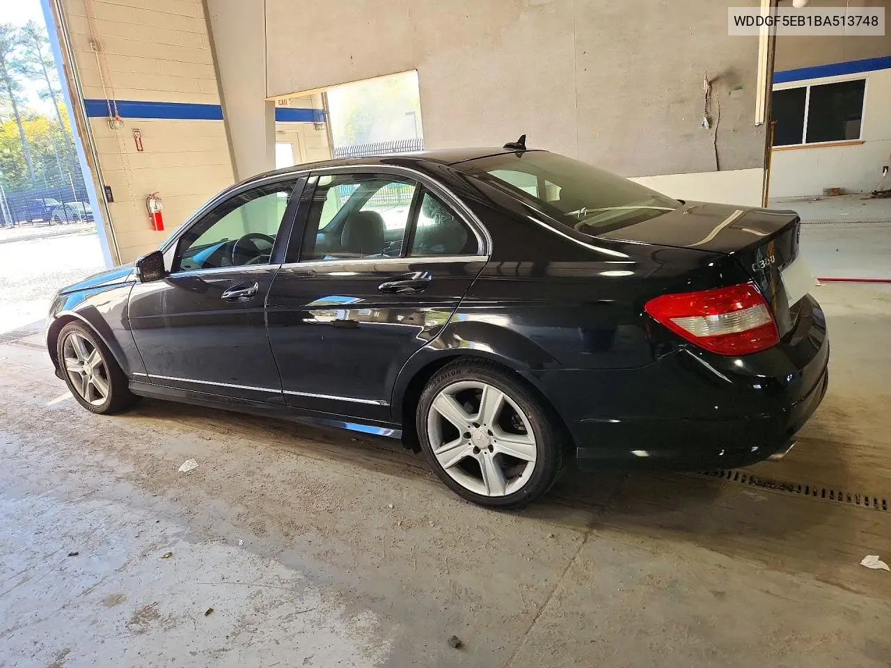 2011 MERCEDES C-KLASSE VIN WDDGF5EB1BA513748 — фото 2