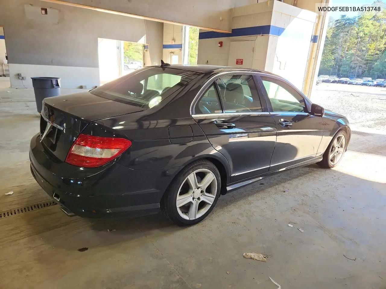 2011 MERCEDES C-KLASSE VIN WDDGF5EB1BA513748 — фото 3