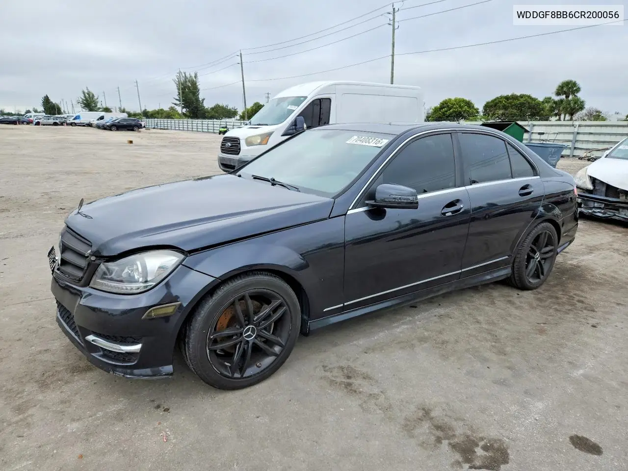 MERCEDES C-KLASSE 2012, VIN WDDGF8BB6CR200056