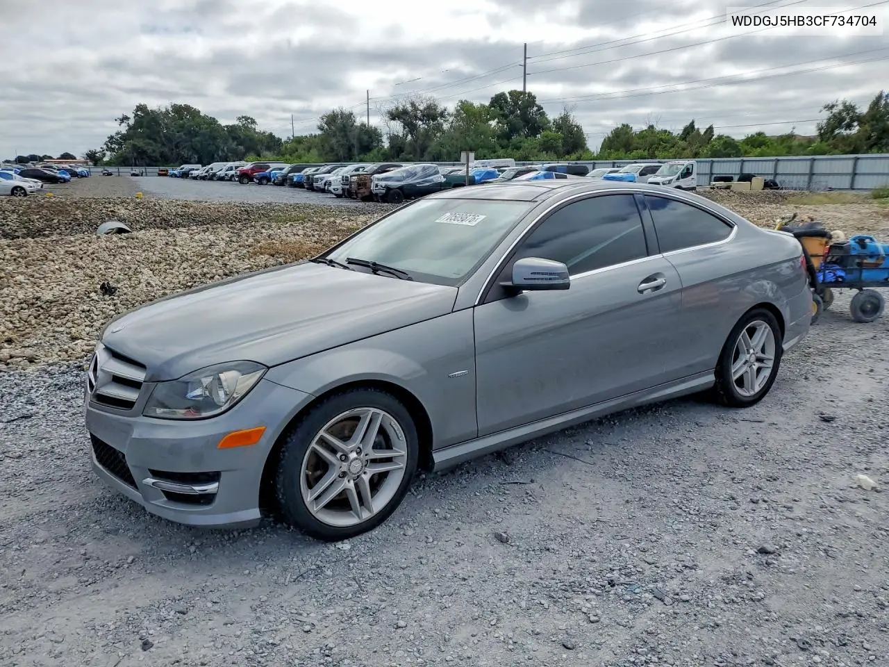 MERCEDES C-KLASSE 2012, VIN WDDGJ5HB3CF734704