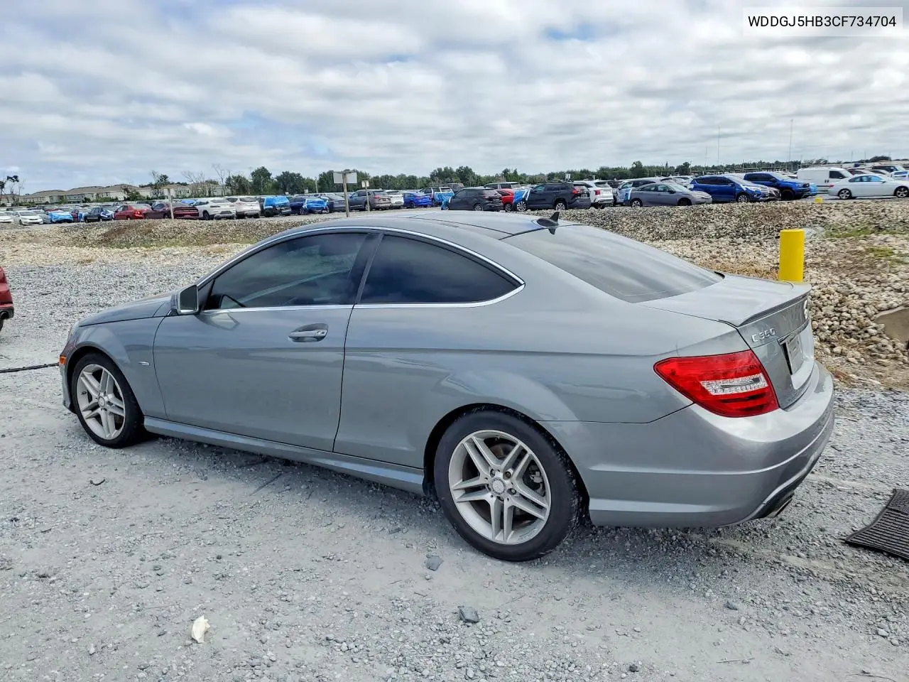 2012 MERCEDES C-KLASSE VIN WDDGJ5HB3CF734704 — фото 2