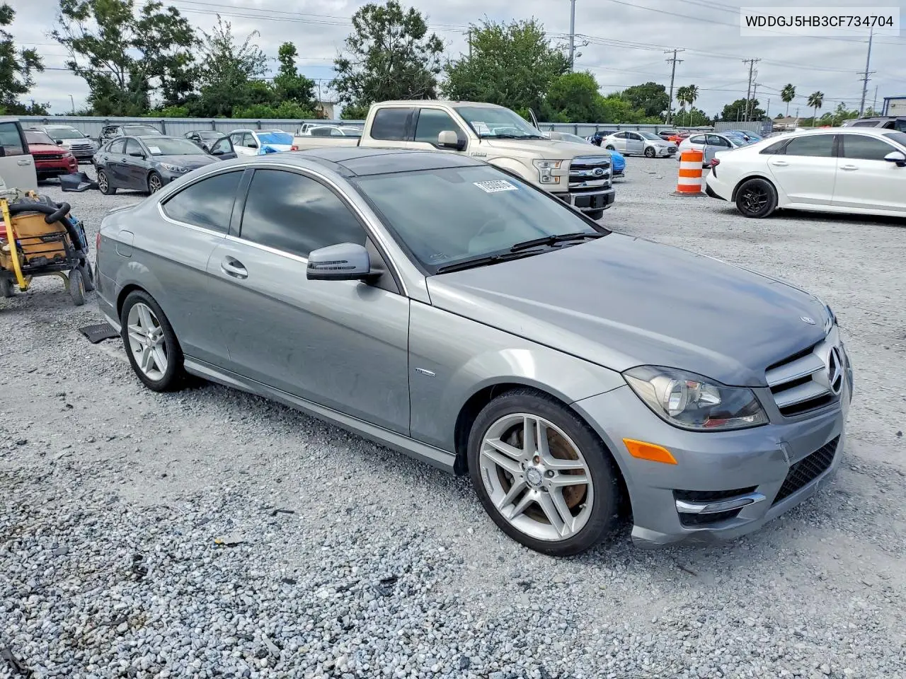 2012 MERCEDES C-KLASSE VIN WDDGJ5HB3CF734704 — фото 4
