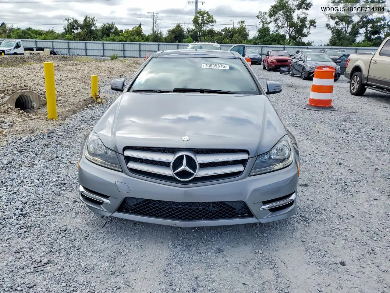 2012 MERCEDES C-KLASSE VIN WDDGJ5HB3CF734704 — фото 5