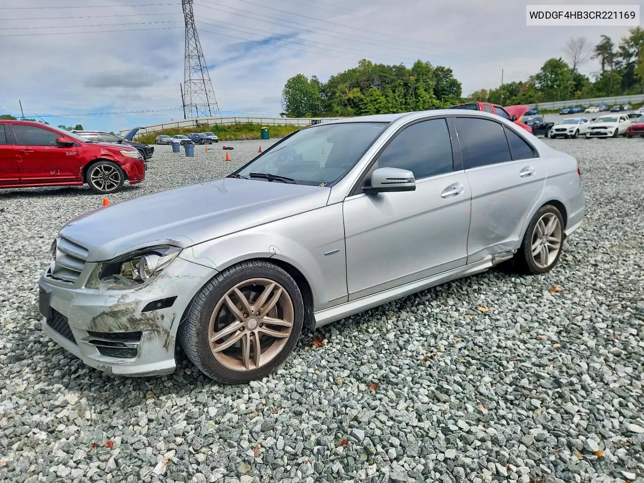 MERCEDES C-KLASSE 2012, VIN WDDGF4HB3CR221169