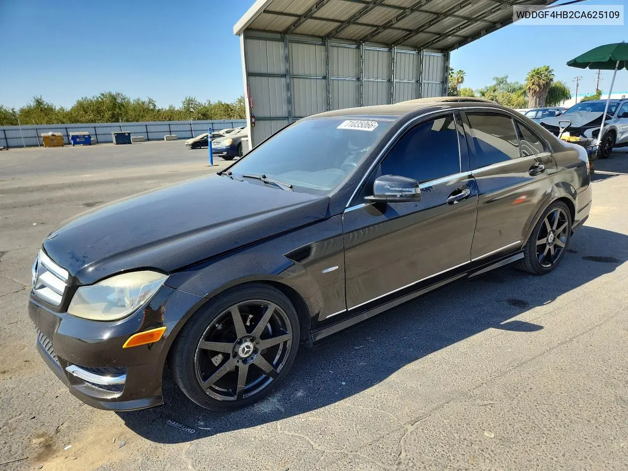 MERCEDES C-KLASSE 2012, VIN WDDGF4HB2CA625109