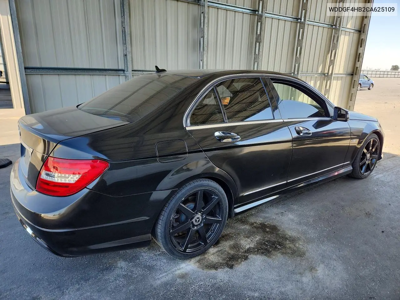 2012 MERCEDES C-KLASSE VIN WDDGF4HB2CA625109 — фото 3