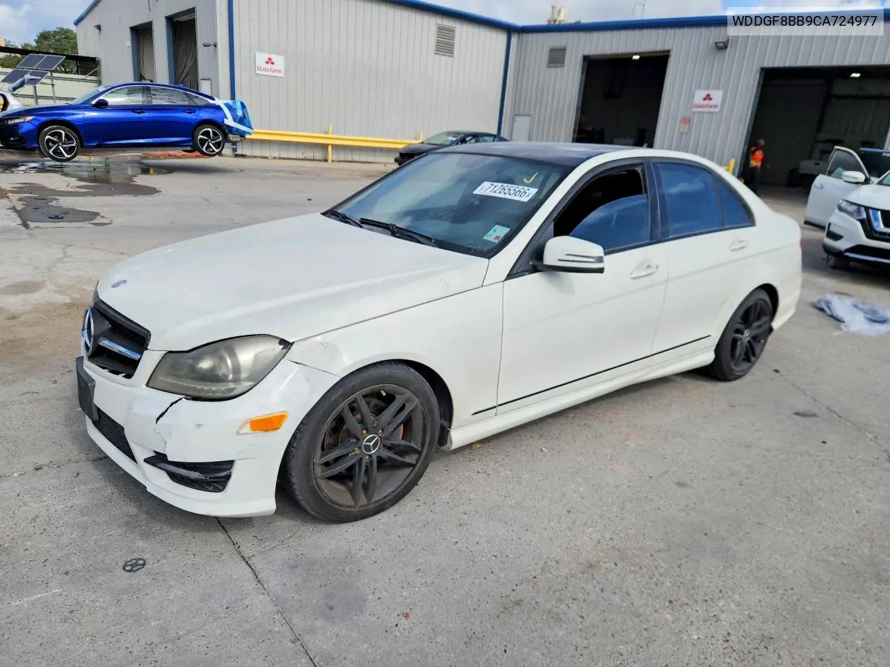 MERCEDES C-KLASSE 2012, VIN WDDGF8BB9CA724977