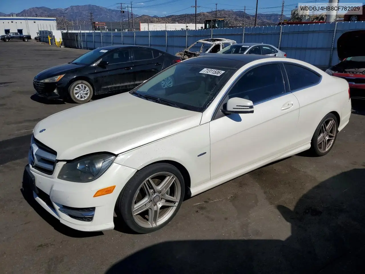 MERCEDES C-KLASSE 2012, VIN WDDGJ4HB8CF782029