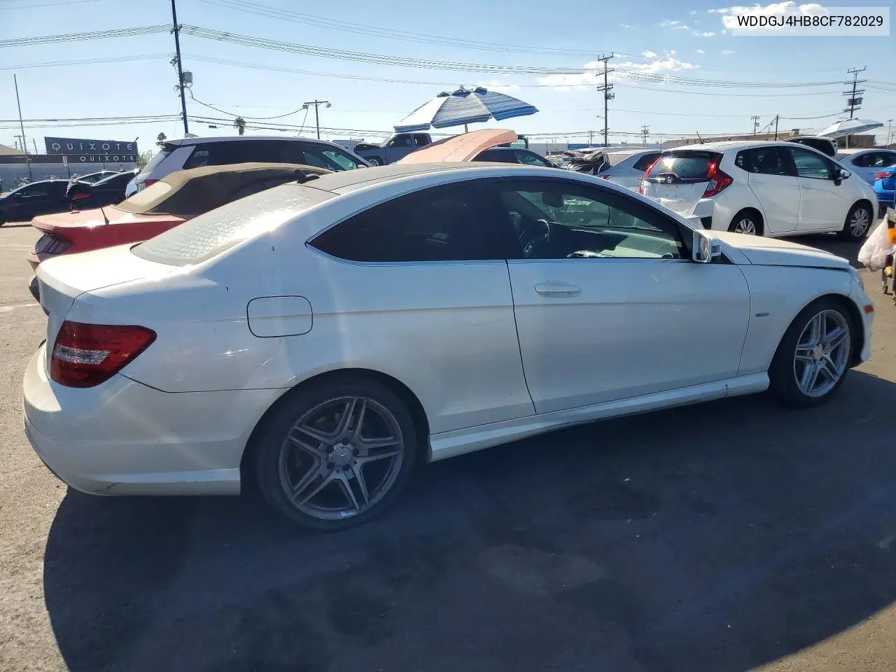 2012 MERCEDES C-KLASSE VIN WDDGJ4HB8CF782029 — фото 3