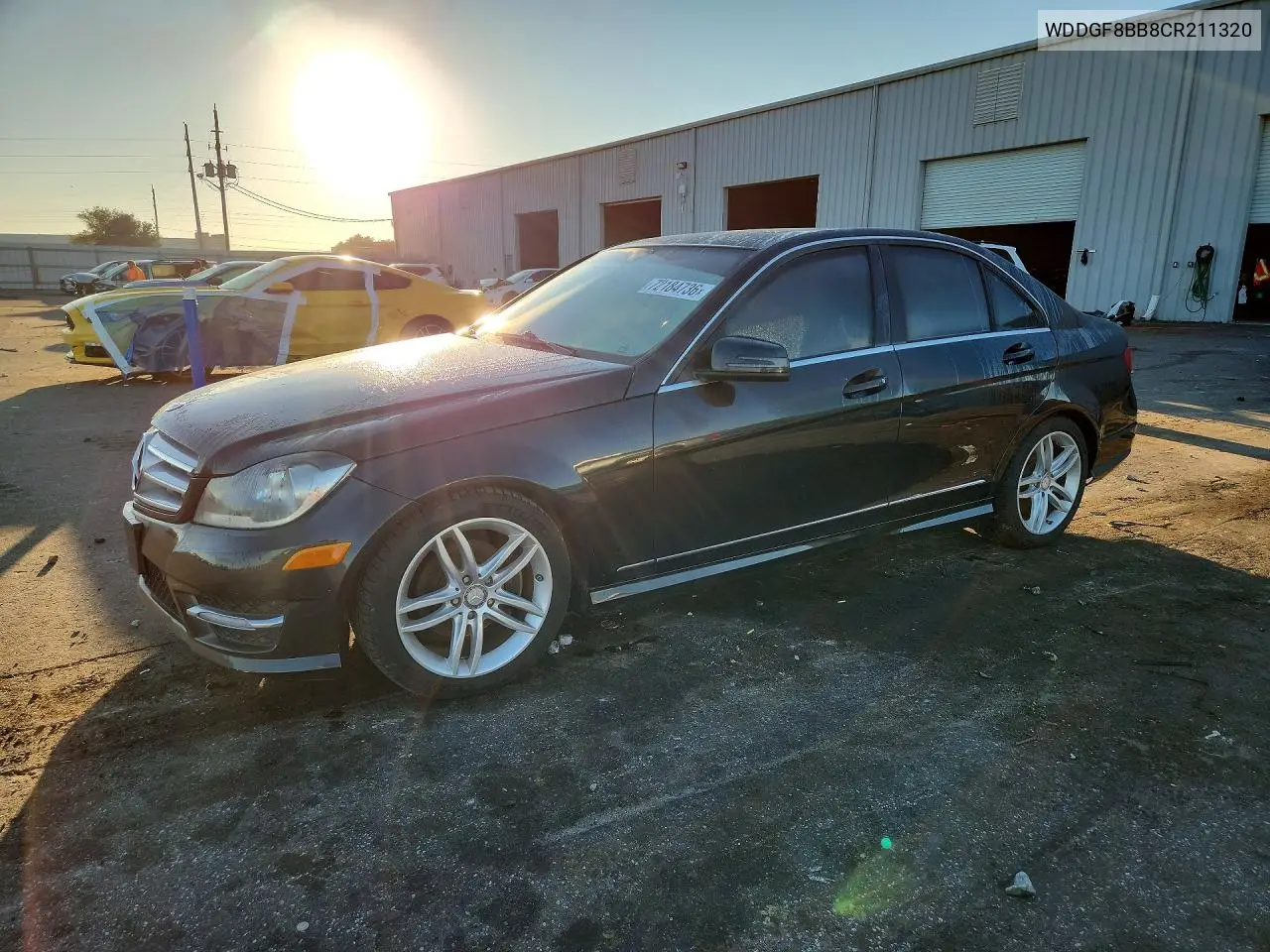 MERCEDES C-KLASSE 2012, VIN WDDGF8BB8CR211320