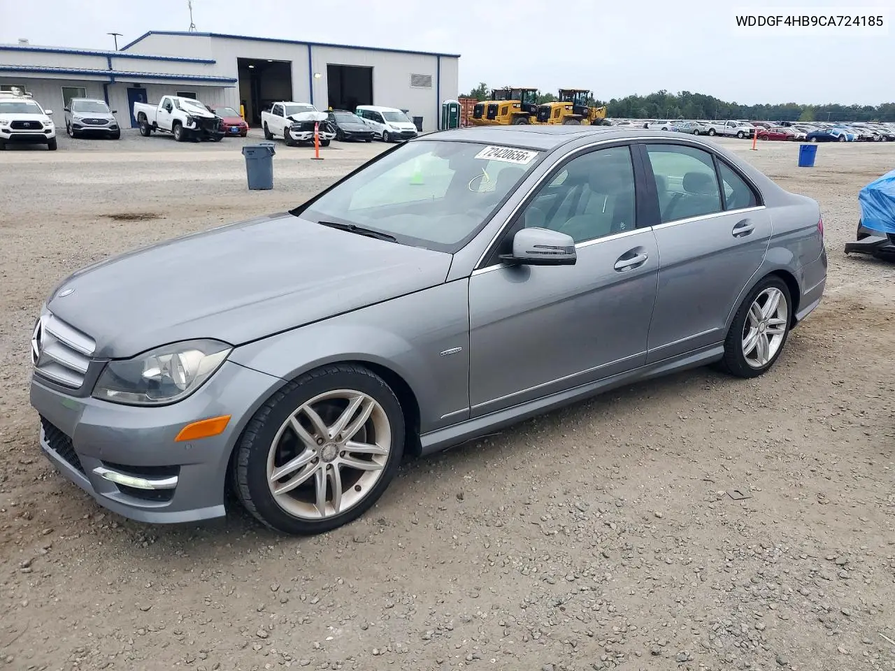 MERCEDES C-KLASSE 2012, VIN WDDGF4HB9CA724185