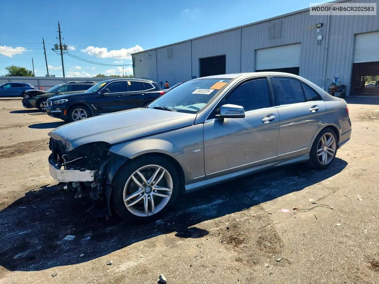 MERCEDES C-KLASSE 2012, VIN WDDGF4HB6CR202583
