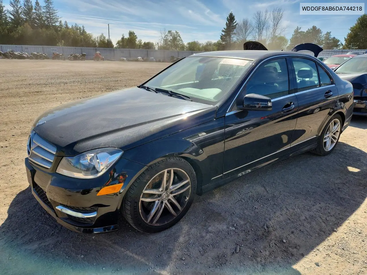 MERCEDES C-KLASSE 2013, VIN WDDGF8AB6DA744218