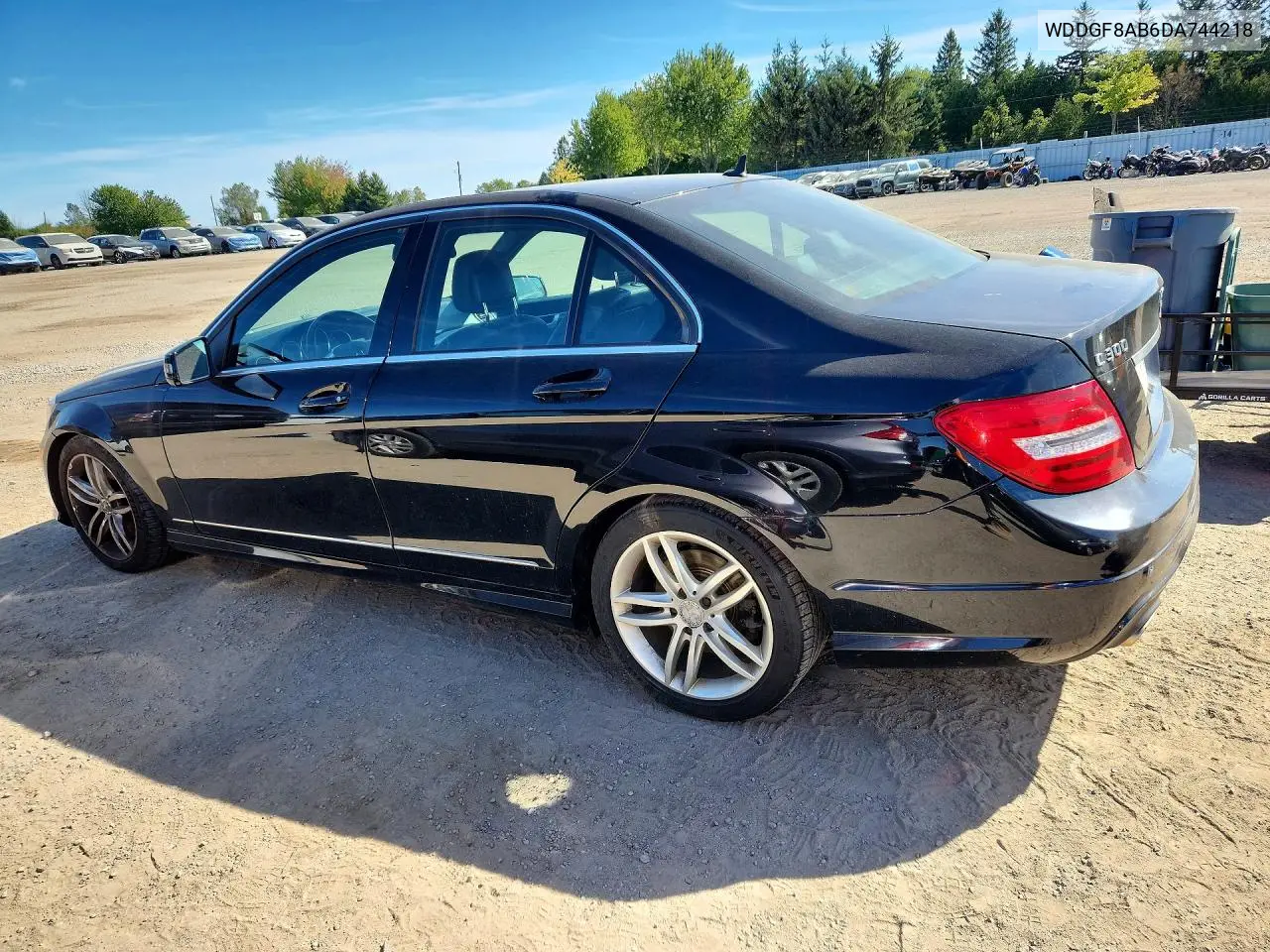 2013 MERCEDES C-KLASSE VIN WDDGF8AB6DA744218 — фото 2