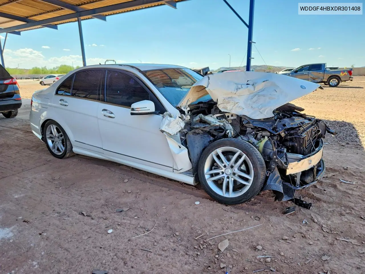 2013 MERCEDES C-KLASSE VIN WDDGF4HBXDR301408 — фото 4