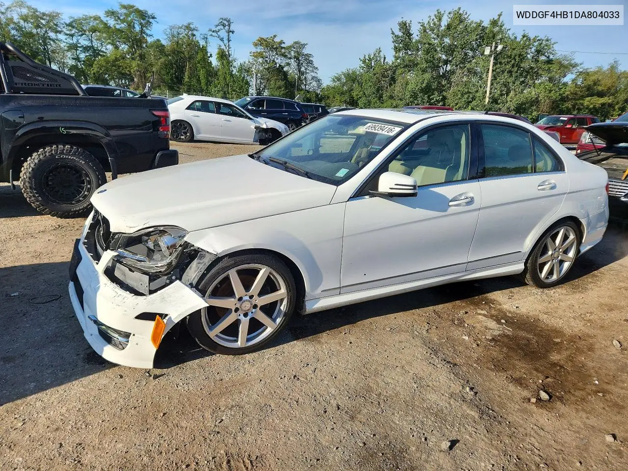 MERCEDES C-KLASSE 2013, VIN WDDGF4HB1DA804033