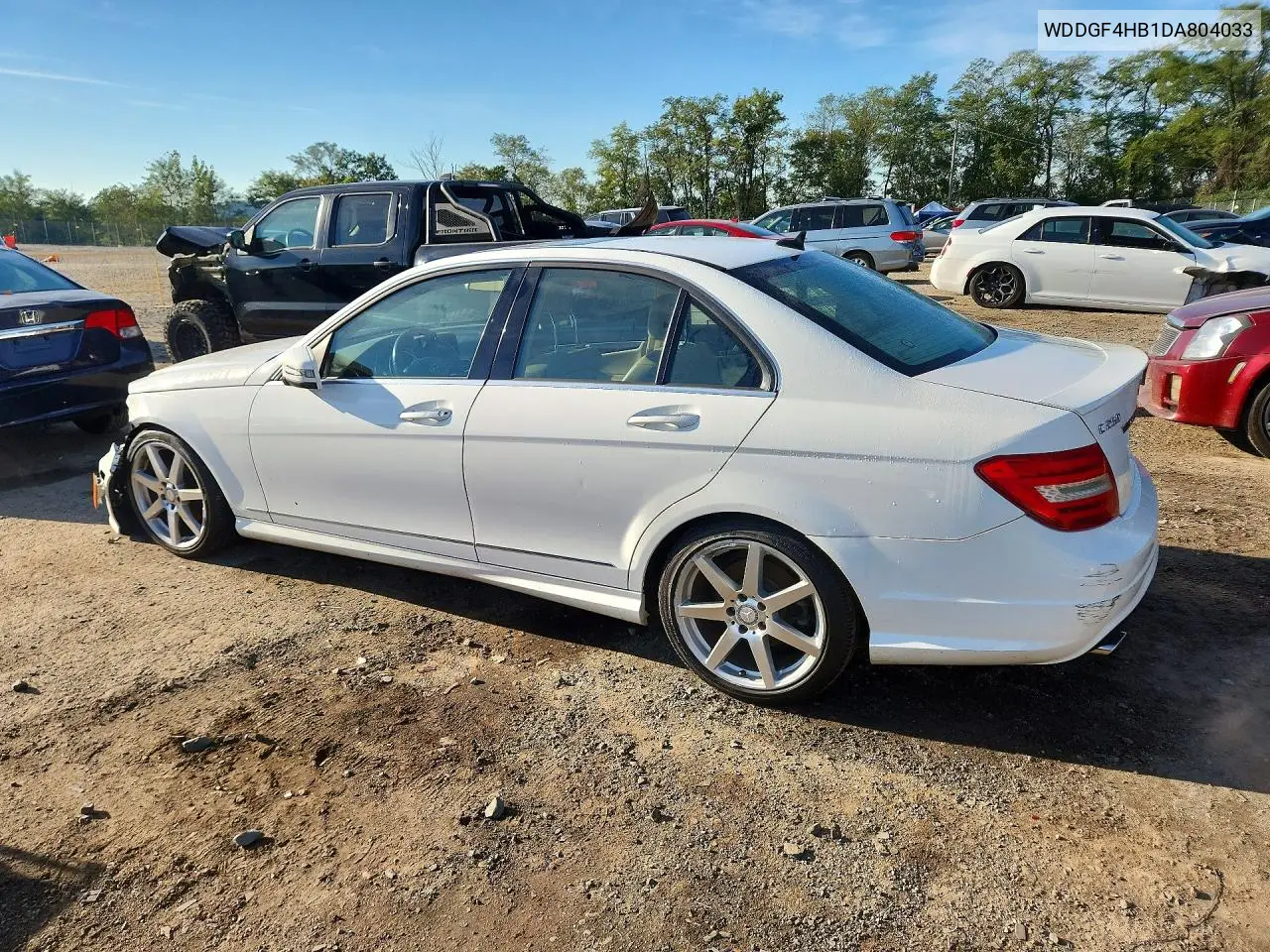 2013 MERCEDES C-KLASSE VIN WDDGF4HB1DA804033 — фото 2